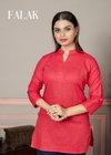Falak By Sangeet Tunic Slub Cotton Short Kurtis Wholesale Market In Surat